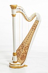 Фото:Resonance Harps MLH0021 Iris Арфа 21 струнная (A4-G1), цвет белый глянцевый