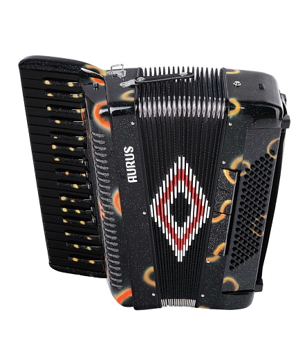 Aurus JH8003-A Аккордеон 37/96/7/2, черный, с футляром
