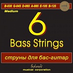 Фото:Fedosov ГБ6-1 Комплект струн для 6-струнной бас-гитары, никель, Medium, 30-125