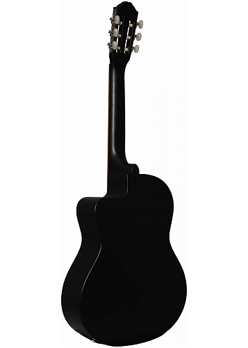 Almires CEC-15 BKS Классическая электроакустическая гитара с вырезом, ель/кр.дерево, цвет черный