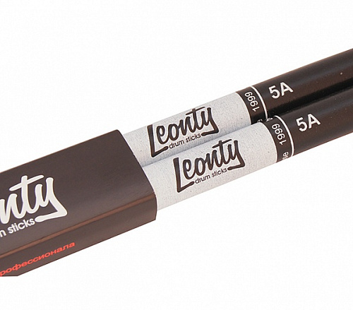 Leonty LB5AW 5А Барабанные палочки, граб, деревянный наконечник, черные