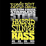 Фото:Ernie Ball P02843 Stainless Steel Hybrid Slinky Комплект струн для бас-гитары, 45-105, сталь
