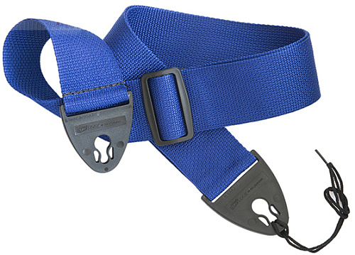 D'Andrea 1355BLUE Polyweb Ace-Lock Ремень для гитары, синий