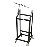 Фото:Tempo RS500   Рэковая стойка высота вертикальной части 18U и 3U+ 4U верхней части, колеса