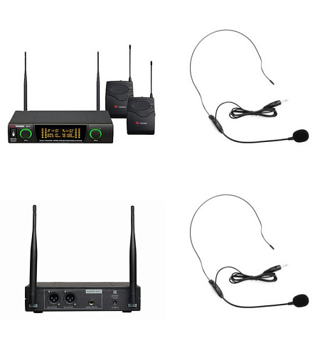 VOLTA US-2H (520.10/725.8) Микрофонная радиосистема с двумя головными микрофонами