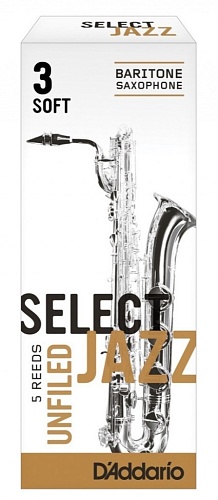 Rico RRS05BSX3S Select Jazz Unfiled    ,  3,  (Soft), 5 