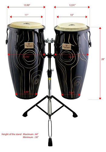 Tycoon STCS BS CY/D Cyclone Конго 10" & 11" со стендом Supremo Select