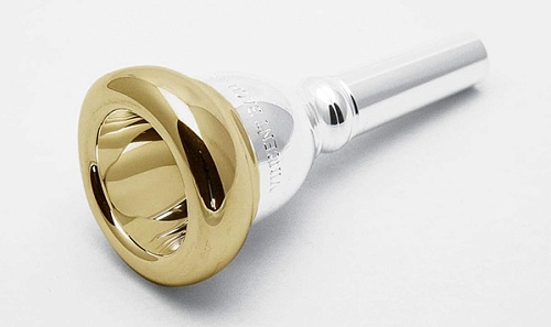 Vincent Bach 3507CGR Мундштук для тромбона, тонкая ножка, размер 7C, серебро/золото