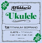 Фото:D'Addario EJ87S Titanium Комплект струн для укулеле сопрано