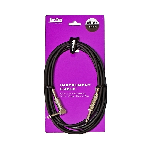 OnStage IC-10R Угловой инструментальный кабель 3 м