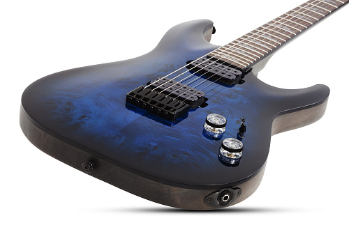 Schecter Omen Elite-6 STBB Электрогитара, цвет синий