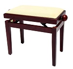 Фото:GEWA FX Piano Bench Mahogany Matt Beige Seat Банкетка для пианино