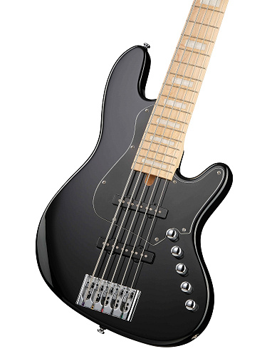 Cort NJS5-BK Elrick NJS Series Бас-гитара 5-струнная, черная, с чехлом