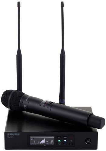 SHURE QLXD24E/KSM9 G51 Вокальная радиосистема с ручным передатчиком KSM9, частоты 470-534 MHz
