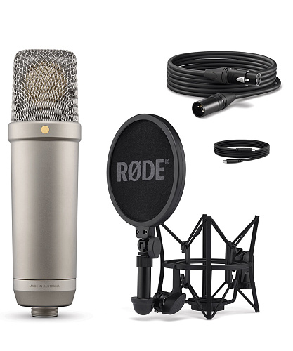 RODE NT1 5th Generation Silver Студийный кардиоидный микрофон, цвет серебристый