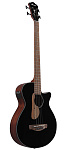Фото:Ibanez AEGB24E-BKH Электроакустическая бас-гитара, цвет чёрный