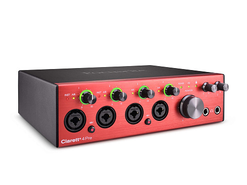 Focusrite Clarett+ 4Pre Аудиоинтерфейс USB, 8 входов-4 выхода