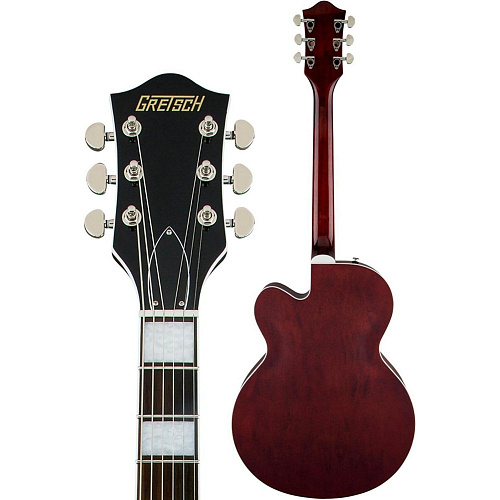 Gretsch G2420T Streamliner Hollow Body with Bigsby, Broad'Tron Pickups, Walnut Stain Полуакустическая электрогитара