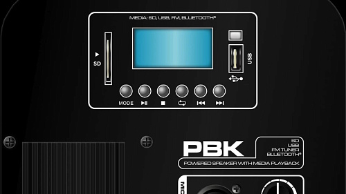 Peavey PBK 12PB Двухполосная активная акустическая система с USB, FM, Bluetooth