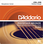 Фото:D'Addario EJ42 Resophonic Комплект струн для резонаторной (добро) гитары, ф/б, 16-56