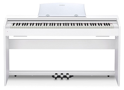 Casio Privia PX-770WE Цифровое пианино со стойкой и педалями, белое