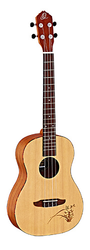 Ortega RU5-BA RU Series Spruce Укулеле баритон, матовый