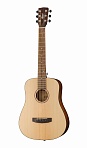 Фото:Cort EARTH-MINI-WBAG-OP Earth Series Акустическая гитара 3/4, цвет натуральный, с чехлом