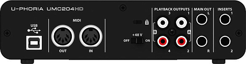 Behringer UMC204HD USB-аудиоинтерфейс
