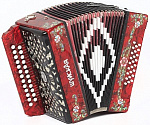 Фото:Шуйская гармонь SZ51XL-C-RD Гармонь «Шуйская» 25х25-III, красная