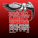 Фото:Ernie Ball P02208 Nickel Wound Light Комплект струн для электрогитары, никель, 11-52