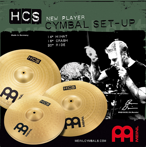 Meinl HCS-14/16/20 комплект (Hihat 14" хай-хет, Crash 16" крэш, Ride 20" райд)