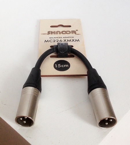Shnoor MC226-XMXM-0,15m Кабель соединительный XLRm-XLRm, 15 cм