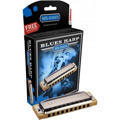 HOHNER Blues Harp 532/20 MS B (M533126X). Диатоническая губная гармошка. Доступ на 30 дней к бесплатным урокам
