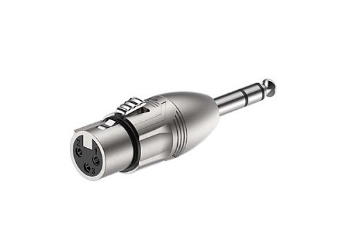 Roxtone RA3XFJM Переходник 3P XLR Female - 6.3 stereo Jack Male, Metal