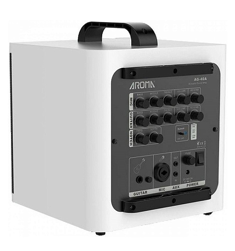 Aroma AG-40A WH Портативный комбик для акустических инструментов 40 Вт