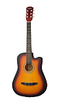 Фото:Foix 38C-M-3TS Акустическая гитара, с вырезом, санберст
