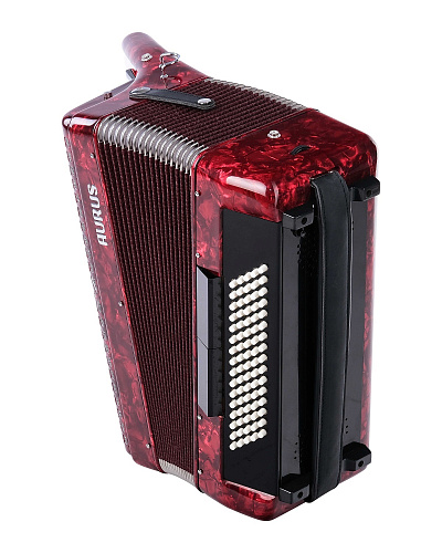Aurus JH2006-RED Аккордеон 37/80/7/2, красный, с футляром