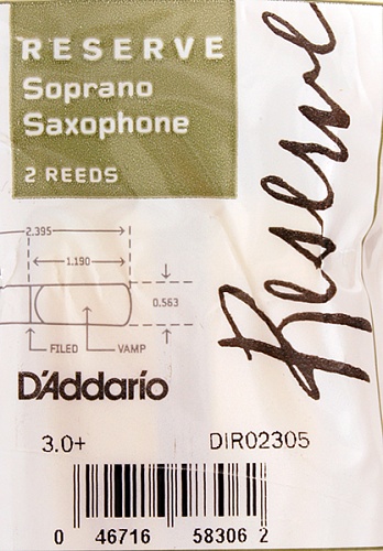 Rico Reserve DIR02305 Трости для саксофона сопрано, 2 шт.