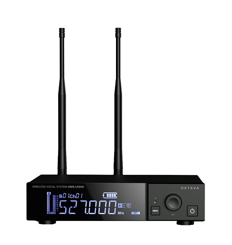Октава OWS-U1200HD01L02B+ Одноканальная радиосистема с ручным и  поясным передатчиком, головным и петличным микрофонами, с кейсом