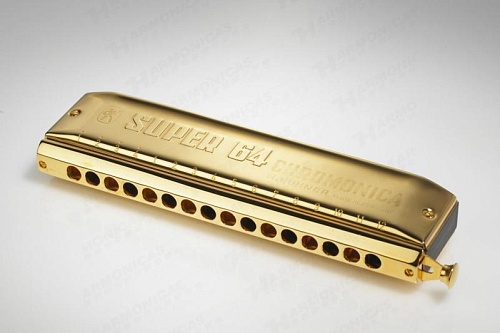 Hohner M758364 Super 64Gold Хроматическая губная гармошка