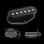 Фото:Belcat BT-101 Звукосниматель магнитный, сингл, бриджевый, черный