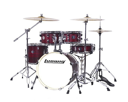 Ludwig LC198-5 Accent Pro Барабанная установка, бордовая, 2 коробки