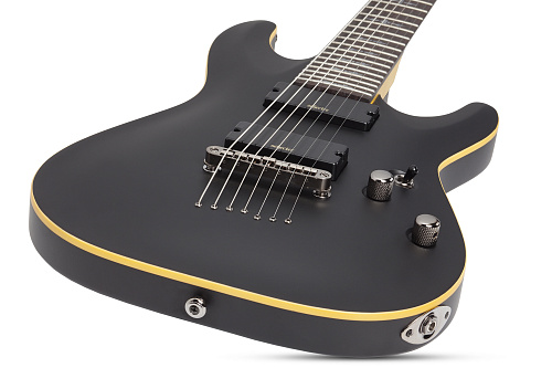 Schecter Demon-7 ABSN Электрогитара 7-струнная, цвет чёрный