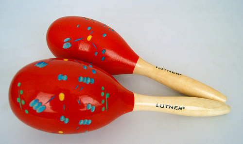 Fleet M2 Деревянные маракасы на ручке диаметр 8.2cм, длина 28см.