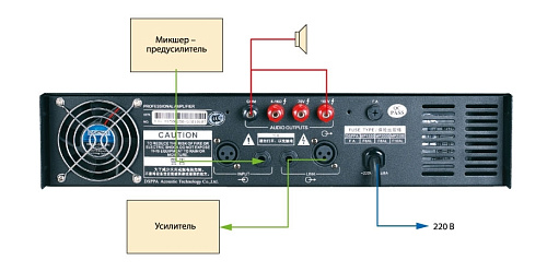 DSPPA MP-2500 Усилитель мощности  650Вт\100В