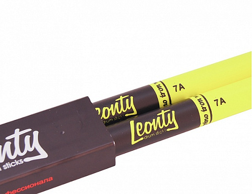 Leonty LFL7A Fluorescent Lemon 7А Барабанные палочки, граб, деревянный наконечник