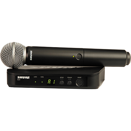 Shure BLX24E/SM58-M17 Беспроводная микрофонная система, ручной передатчик, 662-686 МГц