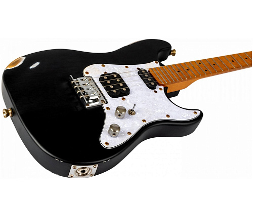 Flight Pathfinder Tenor BK Relic Электроукулеле, стратокастер, тенор, чехол