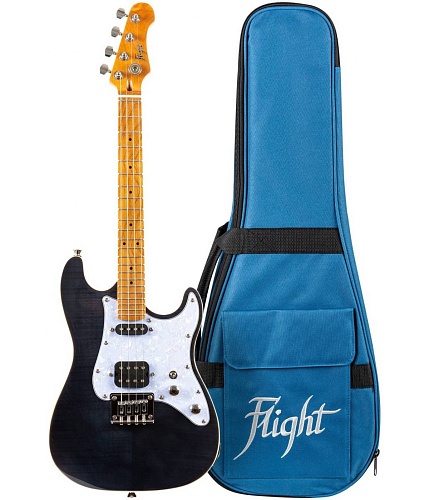 Flight Pathfinder Tenor TBK Электроукулеле, стратокастер, тенор, чехол