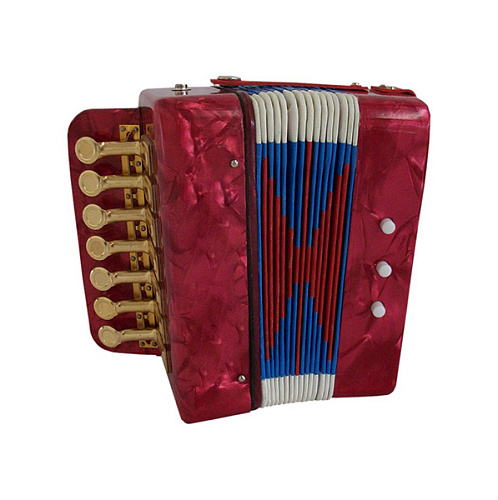 Aurus UC102-R Сувенирный кнопочный аккордеон, красный